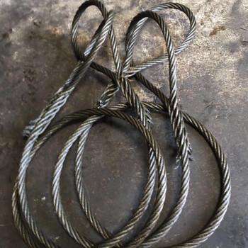 插编钢丝绳起重吊装双扣吊索具编织绳头起重工具钢丝绳6mm40mm手工