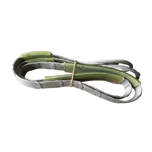 钢丝绳吊索具 双扣10吨扁头起重工具 钢丝吊带接头插编钢丝绳定制